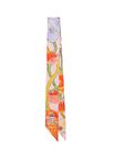Skinny Highgrove Cascading Flowers Silk Scarf