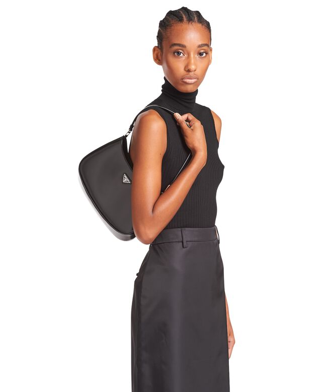 Prada Cleo brushed leather shoulder bag, , hi-res