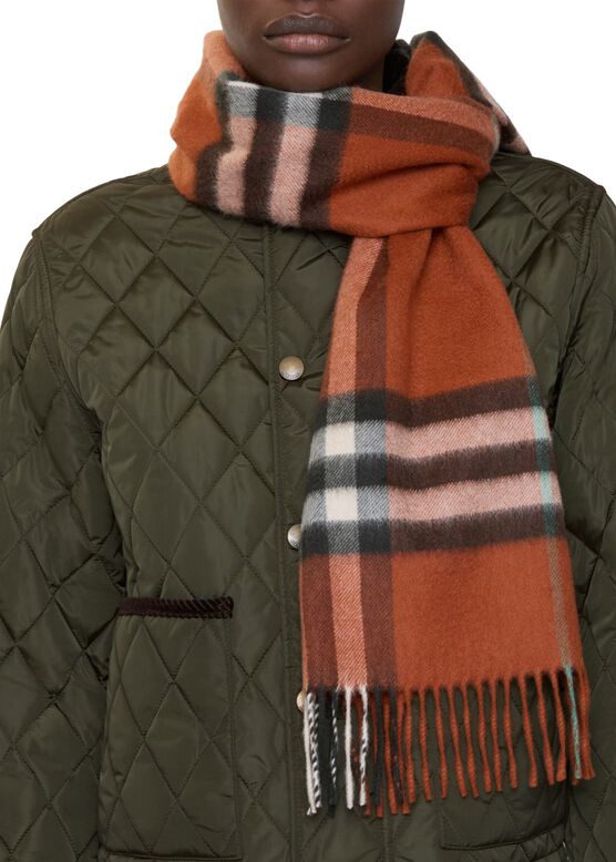 Check Cashmere Scarf, , hi-res