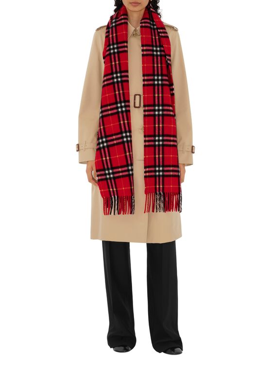 Check Cashmere Scarf, , hi-res