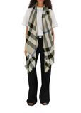 Check Cashmere Silk Scarf, , hi-res