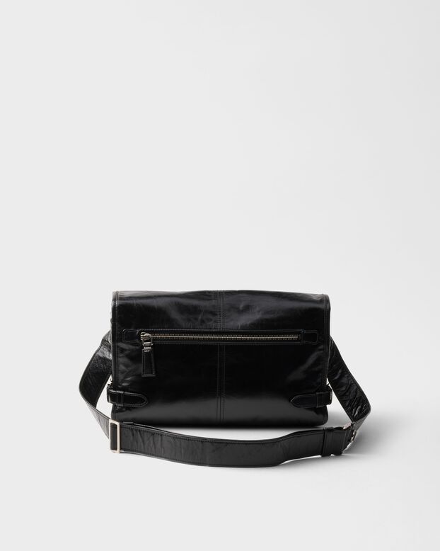 Leather shoulder bag, , hi-res