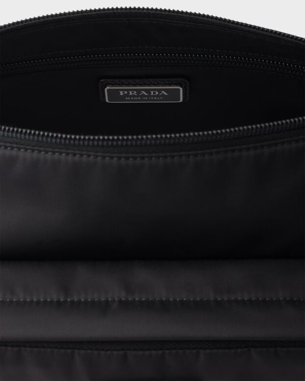 Medium Re-Nylon and Saffiano leather shoulder bag, , hi-res