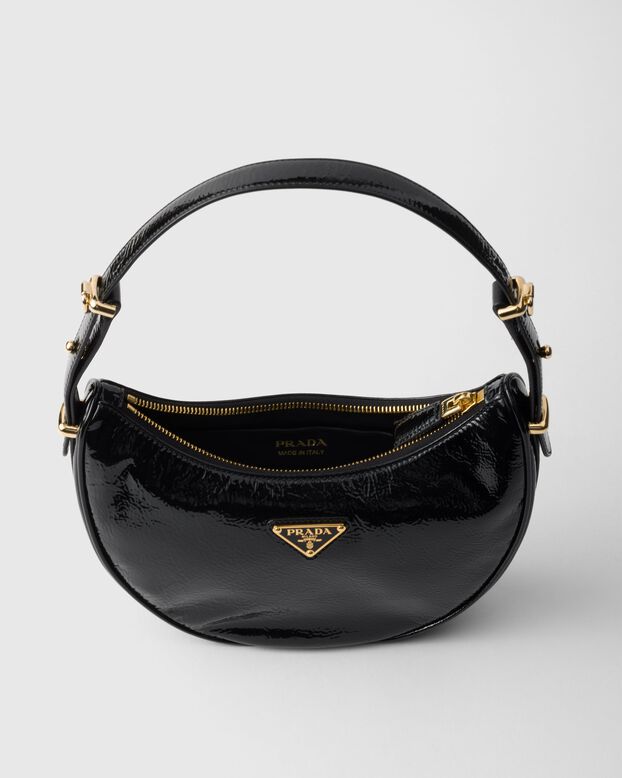 Prada Arqu&eacute; naplak patent leather shoulder bag, , hi-res