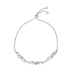 Trinity Gem Toggle Bracelet In Silver - Silver