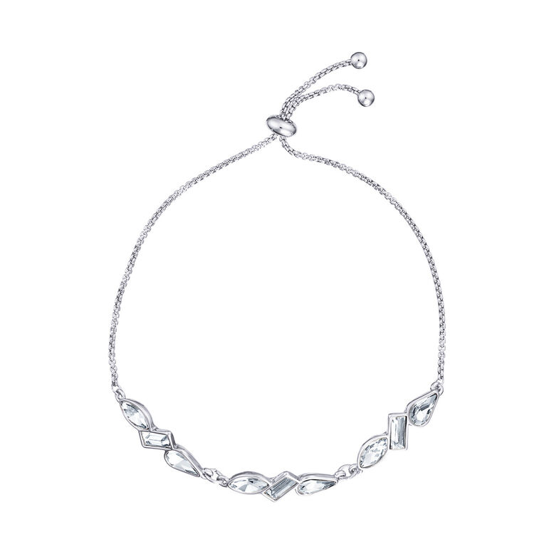 Trinity Gem Toggle Bracelet In Silver - Silver, , hi-res