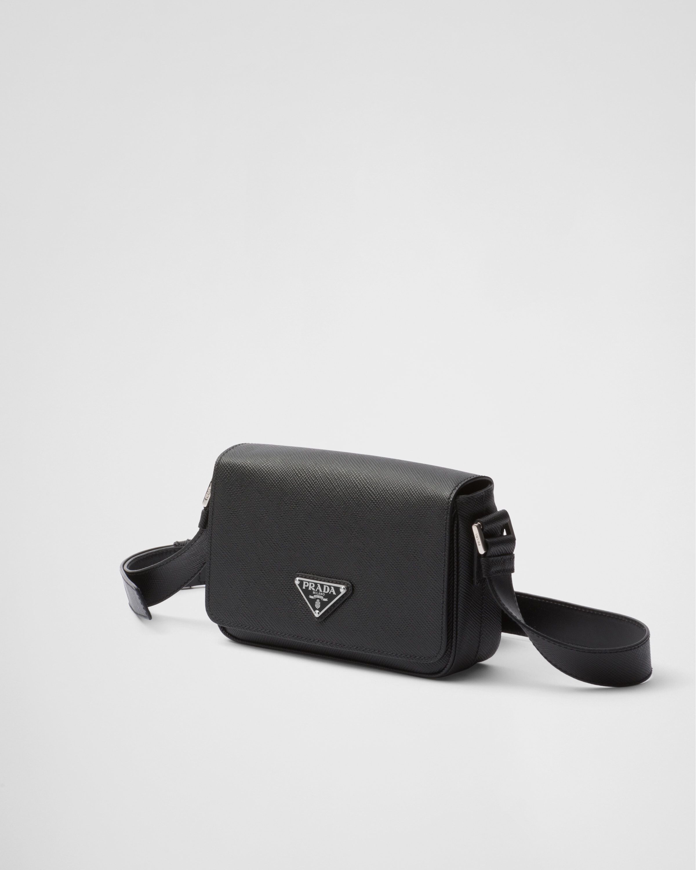 Prada textured leather shoulder bag cheap