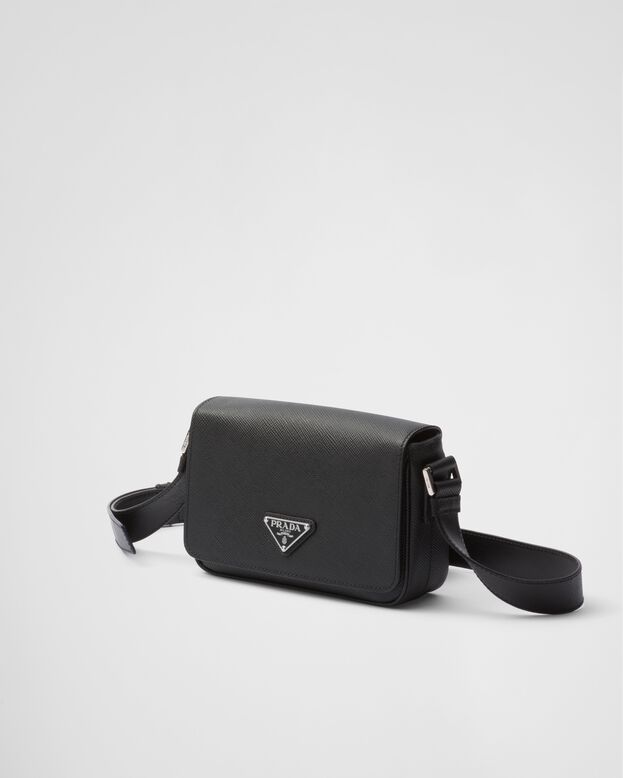 Saffiano leather shoulder bag, , hi-res