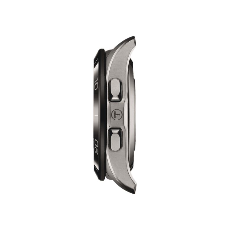 T-Touch Connect Sport 44mm Unisex Watch Black With Orange Silicone Strap, , hi-res