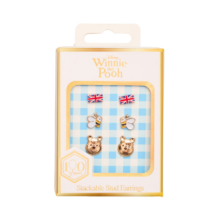 Winnie the Pooh London 3 Pack Earrings, , hi-res