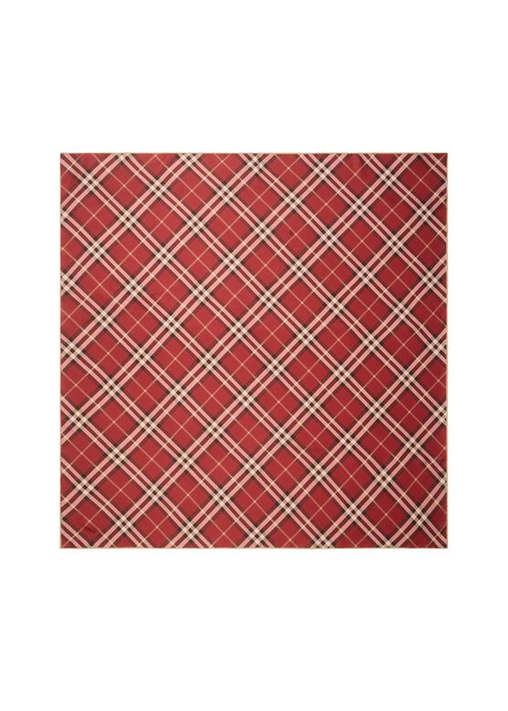 Check Silk Scarf, , hi-res