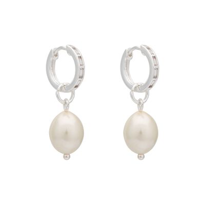 Multi Way Pearl Hoop Earrings