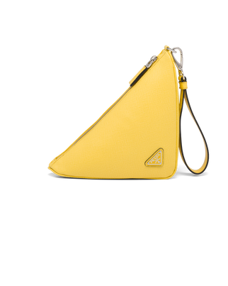 Leather Prada Triangle pouch, , hi-res