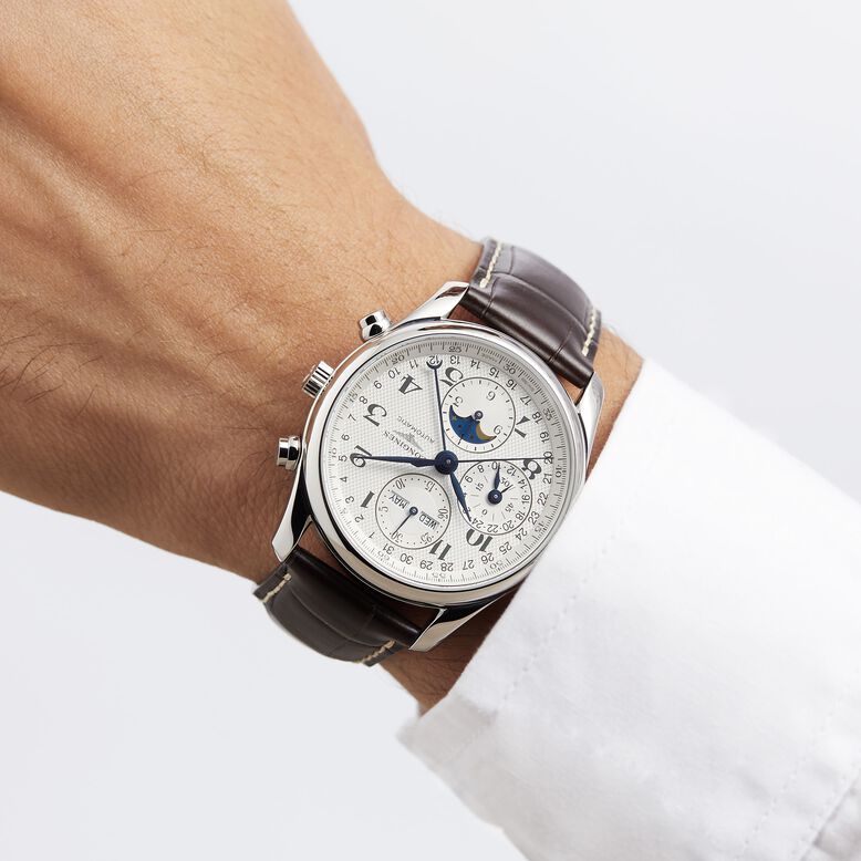 Master Collection 40mm Chronograph With Moon Phase Mens Watch, , hi-res