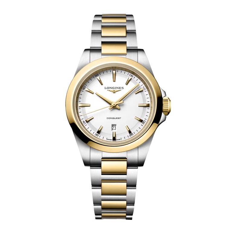 Conquest Quartz 30mm Ladies Watch Bi-Colour White, , hi-res