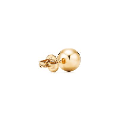 Tiffany City HardWear Ball Earrings in Yellow Gold, 8 mm - Size 8MM diameter, , hi-res