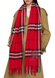 Wide Cross Stitch EKD Check Cashmere Scarf, , hi-res