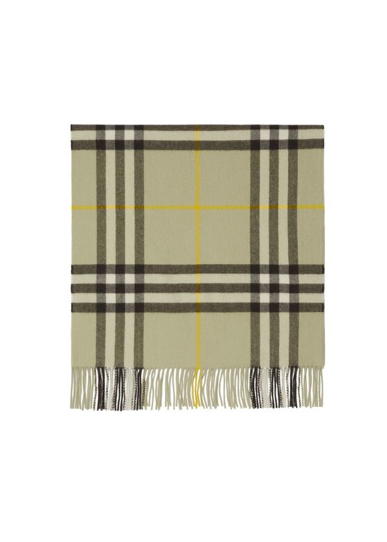 Wide Check Cashmere Scarf, , hi-res
