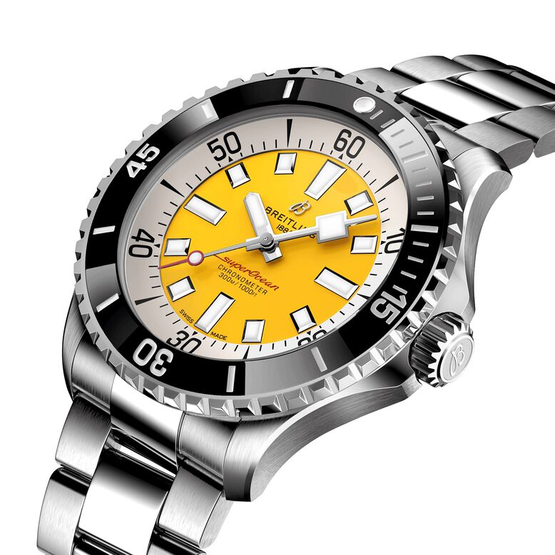 Superocean Automatic Code Yellow UK Edition 46mm Mens Watch Yellow, , hi-res