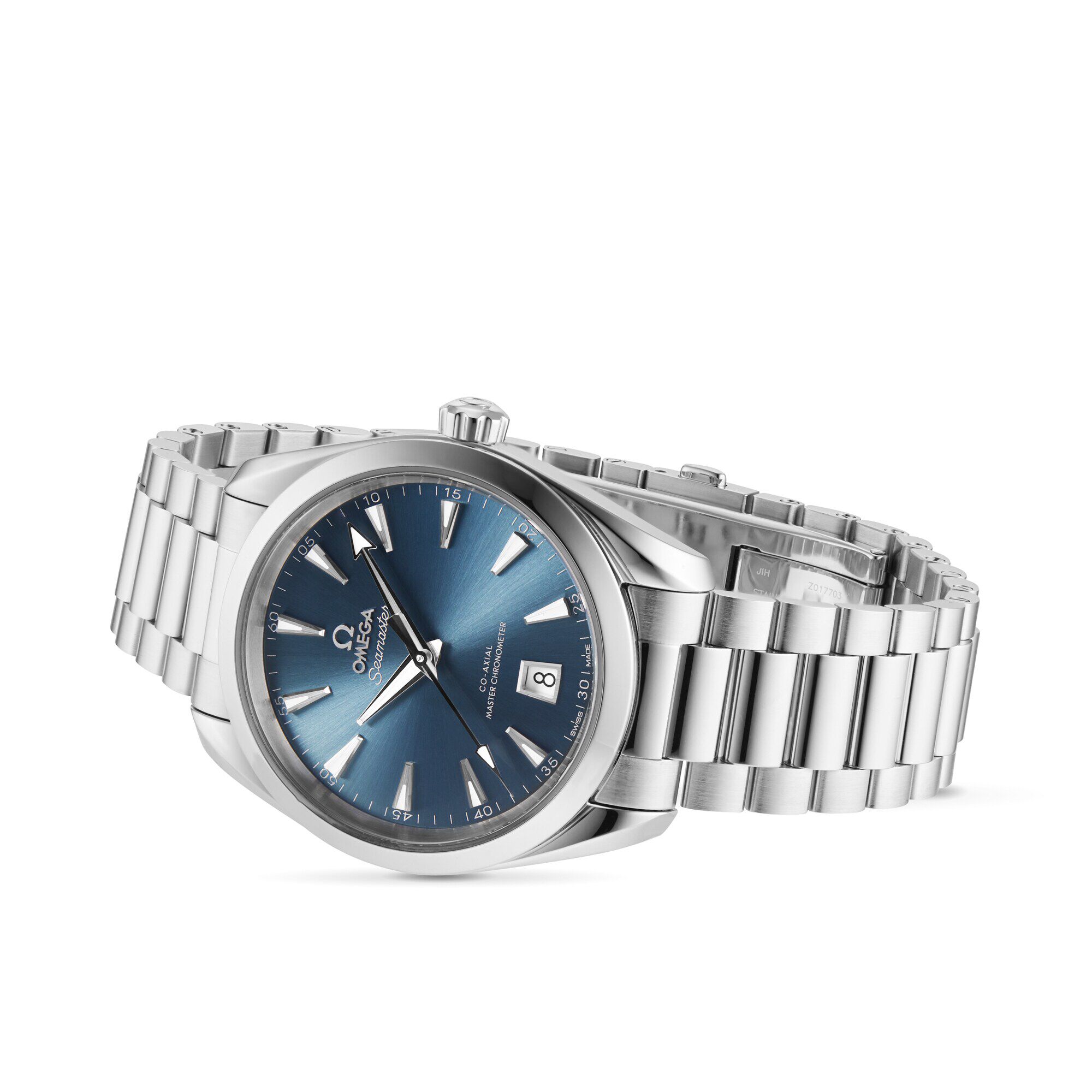 Omega Seamaster Aqua Terra 150m Co Axial Master Chronometer 38mm Ladies Watch Blue Fine Watches Heathrow Reserve Collect