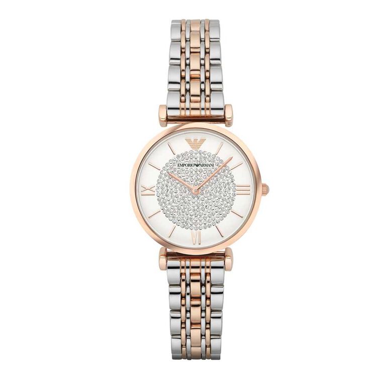 AR1926 Women's Two-Hand Two-Tone Stainless Steel Watch, , hi-res