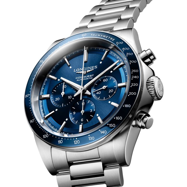 Conquest 42mm Mens Watch Blue, , hi-res