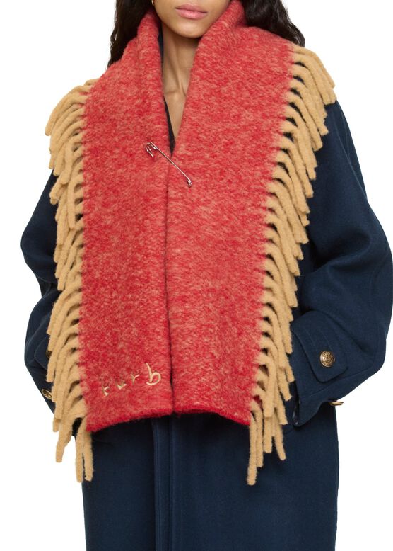 Alpaca Wool Blend Happy Scarf, , hi-res