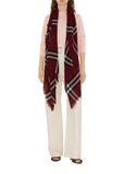 Wide Check Wool Scarf, , hi-res