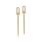 Tiffany City HardWear double long link earrings in 18k gold, , hi-res