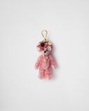 Teddy bag charm with metal ring, , hi-res
