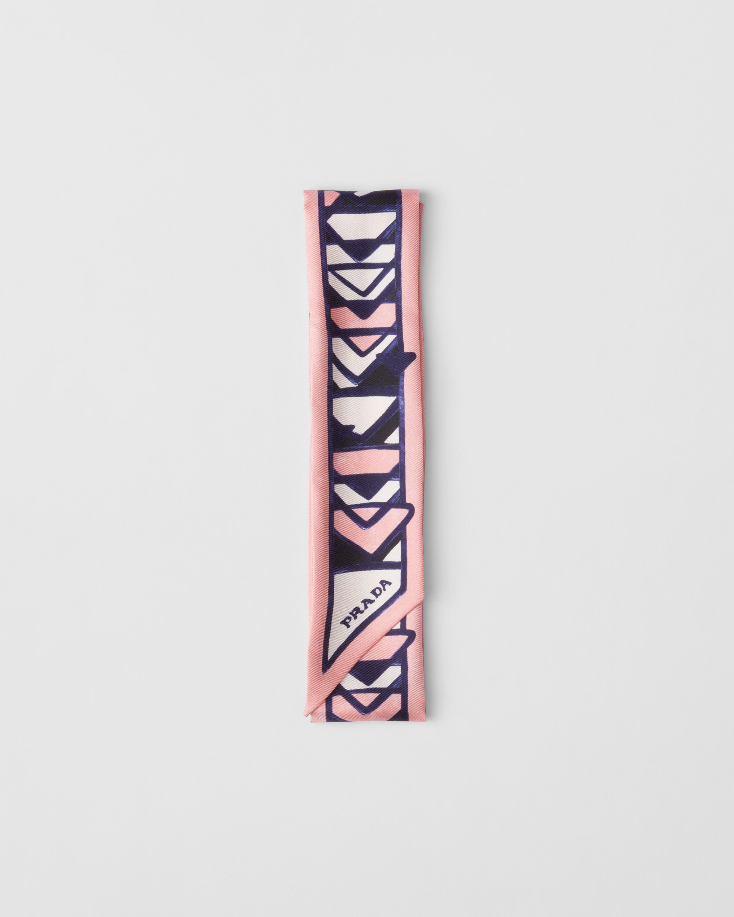 Prada Printed twill skinny scarf Scarves & Stoles | Heathrow