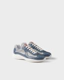 Patent leather and technical fabric Prada America&#39;s Cup sneakers, , hi-res