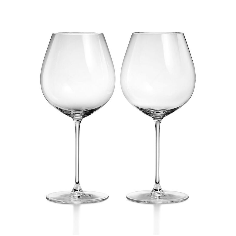 Tiffany Home Essentials Pinot Noir Glasses in Crystal Glass, Set of Two, , hi-res