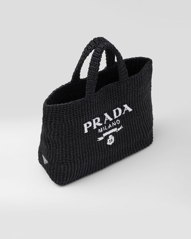 Crochet tote bag, , hi-res