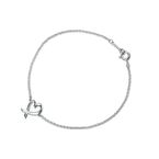Paloma Picasso® Loving Heart bracelet in sterling silver, medium. - Size Medium