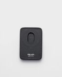 Saffiano leather card holder, , hi-res