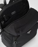 Re-Nylon and Saffiano leather backpack, , hi-res