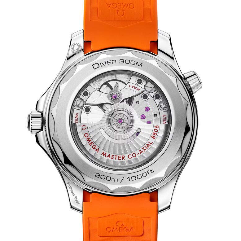 Seamaster Diver 300 Automatic 42mm Mens Watch Orange Rubber, , hi-res