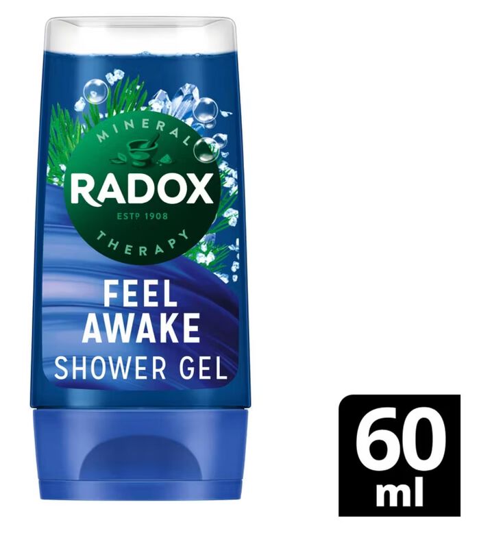Radox Feel Awake mini shower gel 60ml, , hi-res