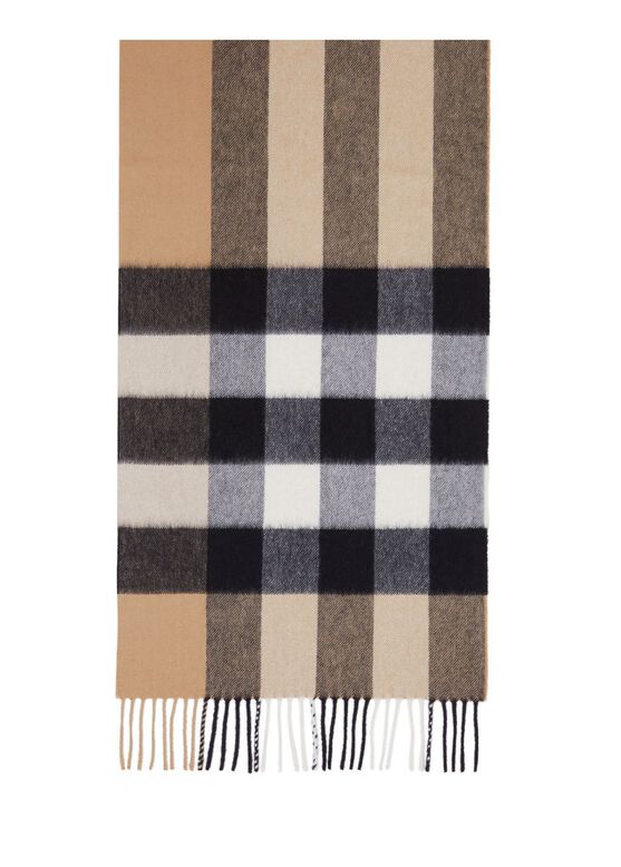 Check Cashmere Scarf, , hi-res