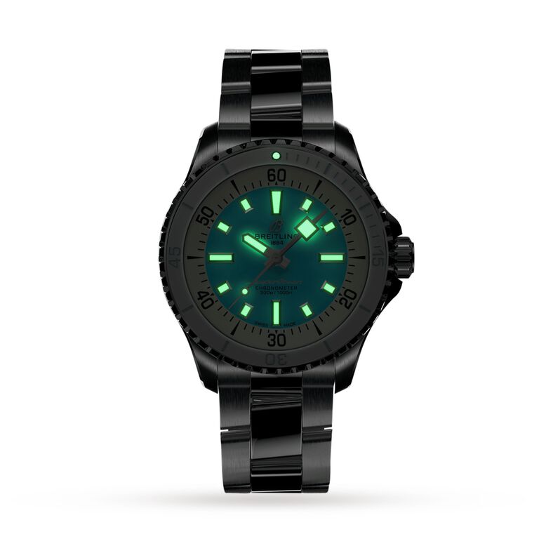 Superocean Automatic 36 Stainless Steel - Turquoise Watch, , hi-res