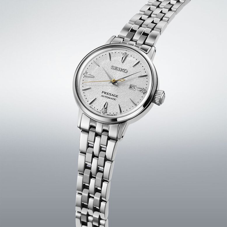 Presage Hot Buttered Rum Diamond Set Cocktail Time 30mm Ladies Watch, , hi-res