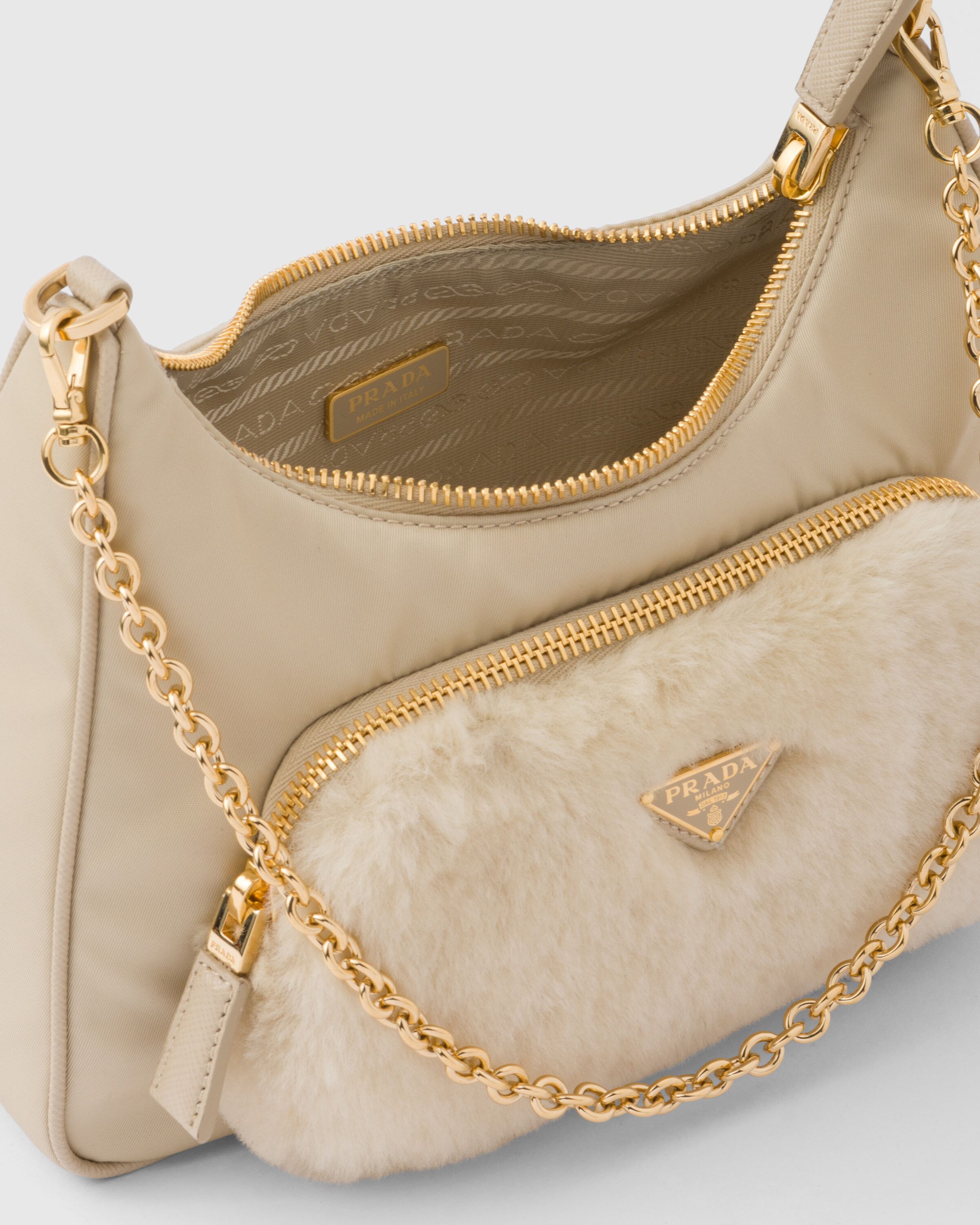 Prada beige nylon bag clearance
