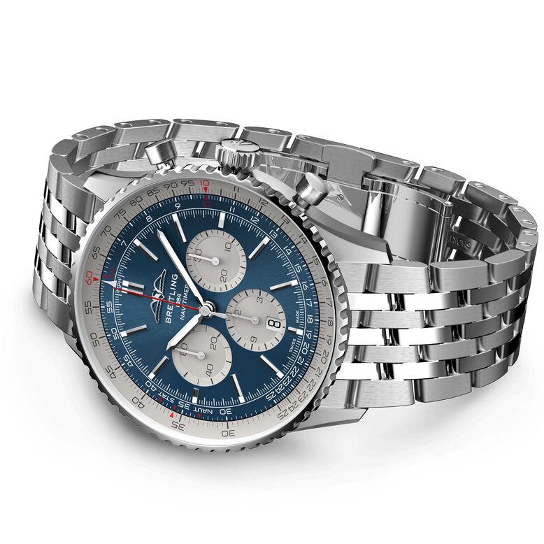 Navitimer B01 Chronograph 46 Stainless Steel Watch, , hi-res