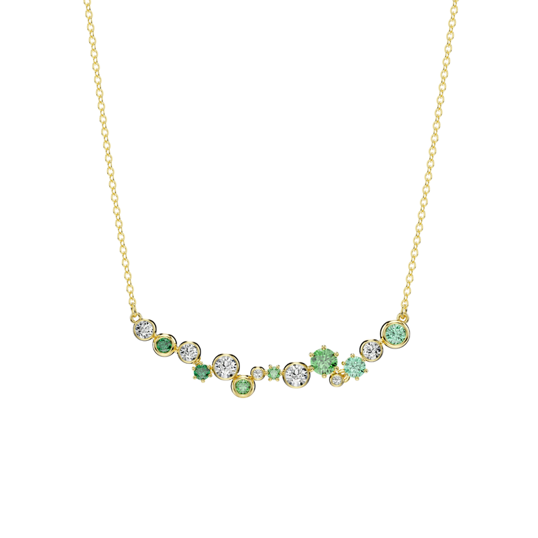 Constella Necklace Green Gold Crystal, , hi-res