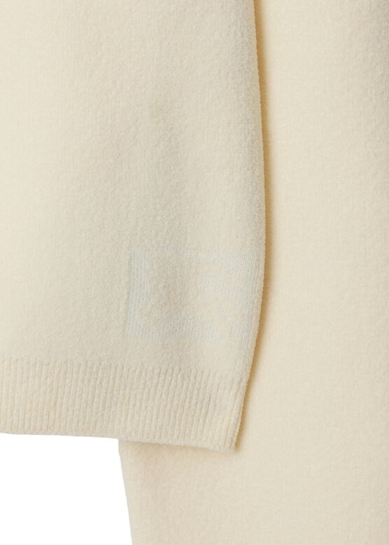 Cotton Wool Blend Sweater, , hi-res