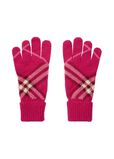 Check Cashmere Blend Gloves, , hi-res