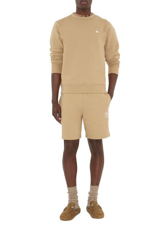 Knight Stamp Cotton Shorts, , hi-res