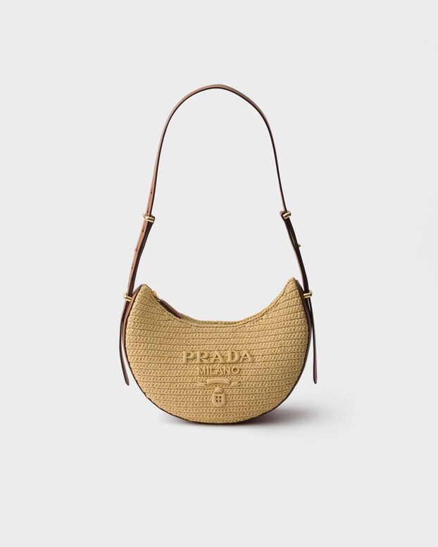 Prada Arqu&eacute; small crochet and leather bag, , hi-res