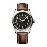 Spirit Pilot 3 Hands 39mm Mens Watch Leather Black, , hi-res